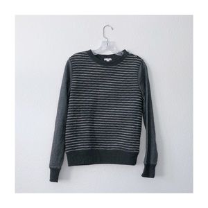 GAP Quilted Stripe Crewneck Sweatshirt